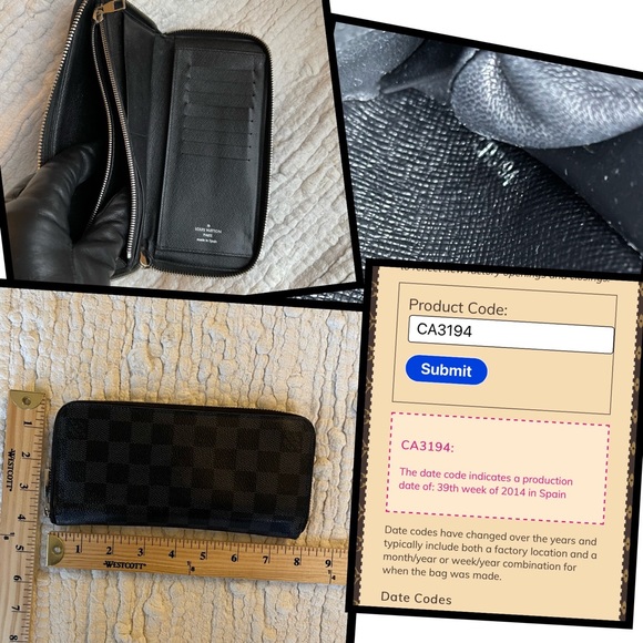 Louis Vuitton Zippy Damier Graphite Vertical Long Wallet - Picture 13 of 16